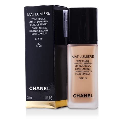 mat lumiere teint fluide chanel|CHANEL Mat Lumiere Long Lasting Luminous Matte Fluid.